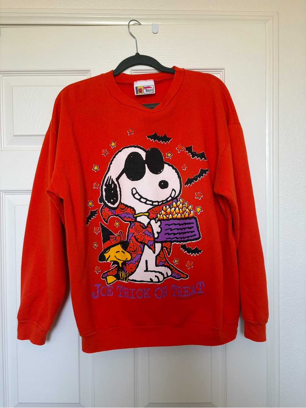 Peanuts Orange Snoopy Halloween Crewneck Sweatshirt